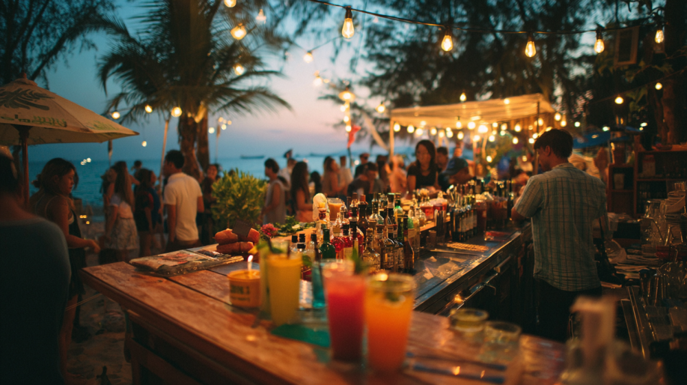 Niky's Speakeasy & Nightclub Bangtao Voted Best Nightclub in Bangtao, Phuket Davidv. 56221 Bar Scene At Dusk In Phuket Guests Chatting At 3931a577 A9ce 456
