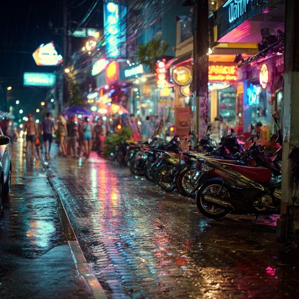 Niky's Speakeasy & Nightclub Bangtao Voted Best Nightclub in Bangtao, Phuket Davidv. 56221 Bustling Late Night Phuket Street With Neon Sig 8148f765 26cd